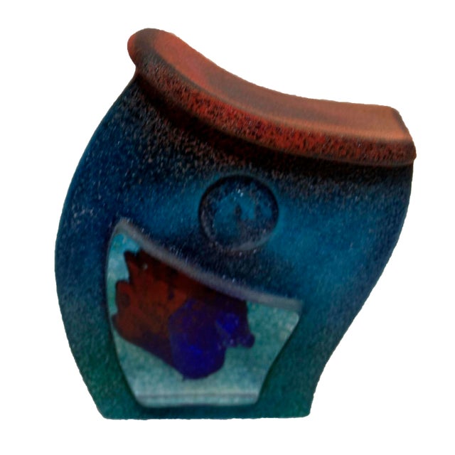 White Kjell Engman for Kosta Boda Set of 4 Sandblasted Swedish Glass Sculpture For Sale - Image 8 of 17