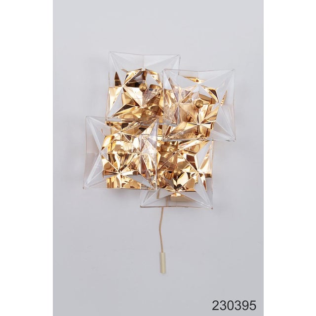 Metal Gold-Plated Wall Lamp from Kinkeldey, Germany, 1970s For Sale - Image 7 of 14