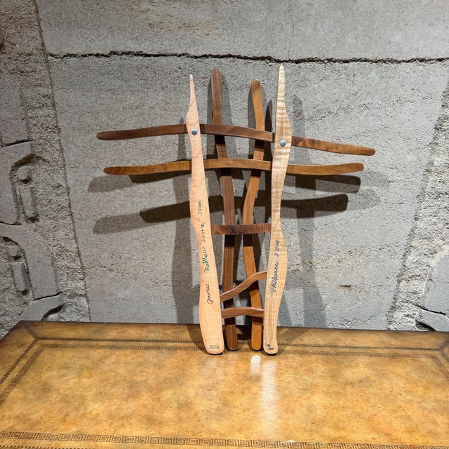 Handmade Contemporary Wooden Wall Cross Abstract Wall Art For Sale - Image 12 of 14