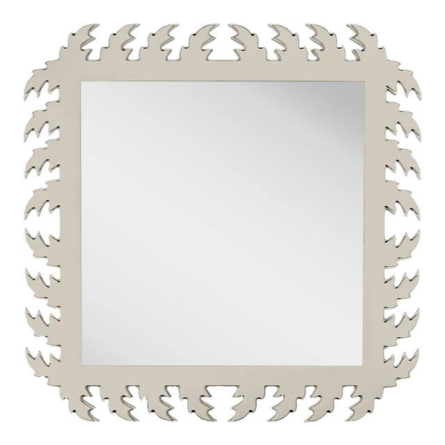 Fleur Home Audubon Square Mirror in Useful Gray, 24x24 For Sale