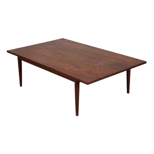 Wood 1970s Mid-Century Modern Walnut Coffee Table For Sale - Image 7 of 10