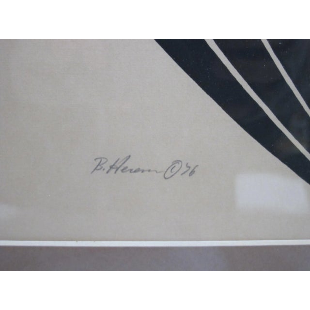 Native American Barry Herem Framed Signed Seal & Salmon Serigraph Art Print For Sale In Portland, OR - Image 6 of 10