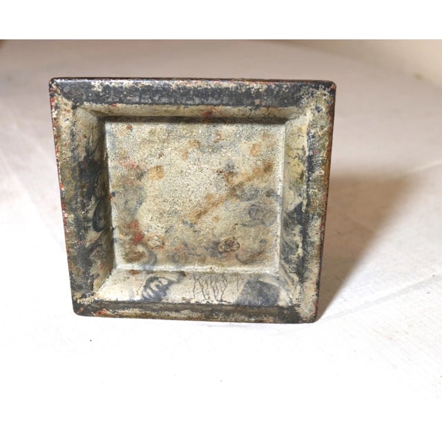 Rare Antique 19th Century Cast Iron Pair Lady Boots Match Holder Door Stopper For Sale - Image 11 of 12