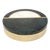 Contemporary Art Deco Inspired Shell and Brass Inlay Decorative Box For Sale
