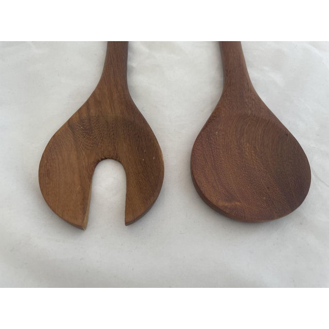 1940s 1940s Man & Woman Salad Fork and Spoon For Sale - Image 5 of 7