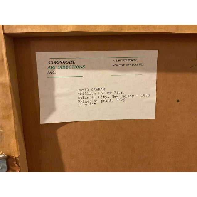 Photorealism 1980 David Graham Photograph Of Atlantic City Million Dollar Pier 2/25 For Sale - Image 3 of 11