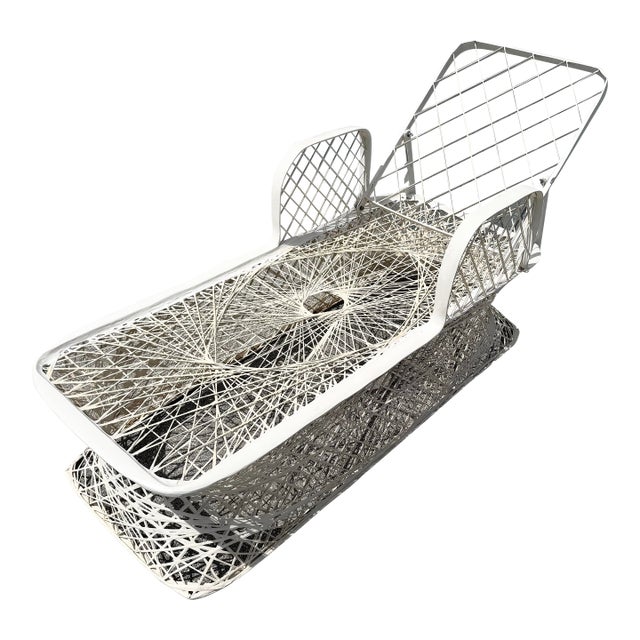 Mid Century Modern Spun Fiberglass Adjustable Chaise For Sale