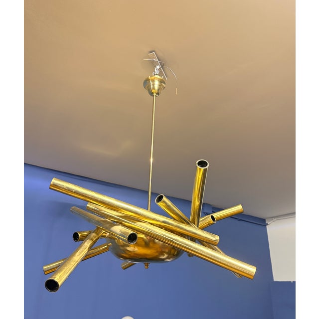 Stilnovo Vintage Space Age Sputnik Ceiling Lamp from Stilnovo, 1950s For Sale - Image 4 of 7
