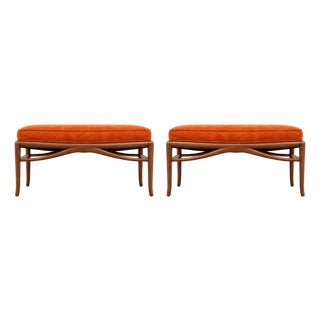 Mid Century Modern Ottomans - Pair For Sale