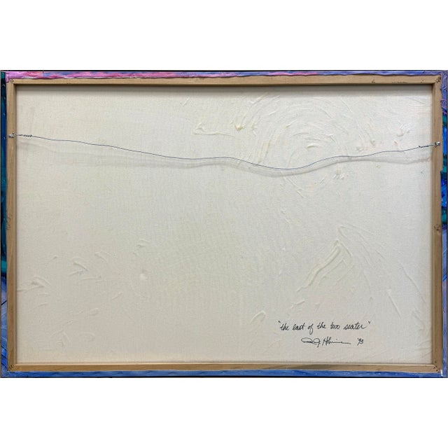 Contemporary R.J. Hohimer, the East of the Two Seater (Huge Original Painting on Canvas), 1993 For Sale - Image 3 of 4