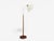 1930s Swedish Art Deco, Floor Lamp, Wood, Metal, Silk, Sweden, 1930s For Sale - Image 5 of 9