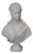 H. F. Iselin, Bust of a Woman, 1873, Carrara Marble For Sale