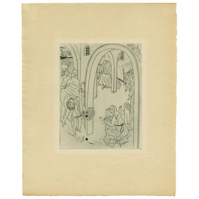 David Jones, the Rime of the Ancient Mariner by Samuel Taylor Coleridge, 1980s, Copper and Paper For Sale - Image 4 of 7