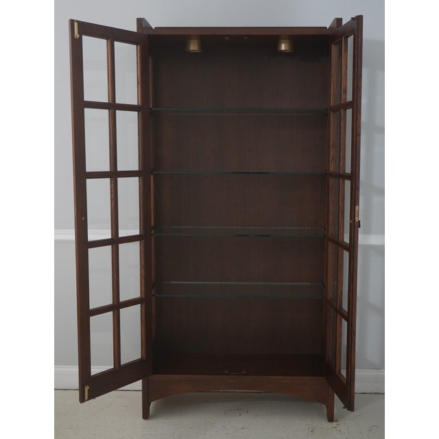 Arts & Crafts Mission Oak Arts & Crafts Stickley Bookcase For Sale - Image 3 of 16