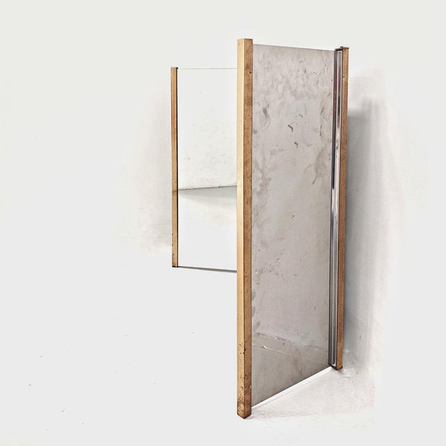 Rectangular Folding Mirror in Brass, 1960s For Sale - Image 17 of 18