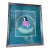 1980s Large Japanese Chigo Daishi Buddhist Framed Print With Lotus, 23" For Sale