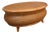Vintage Philippine Bamboo and Handwoven Rattan Oval Coffee Table For Sale
