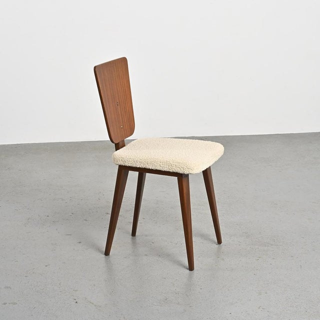 Wood Chair by André Sornay, Lyon, France, 1950s For Sale - Image 7 of 12