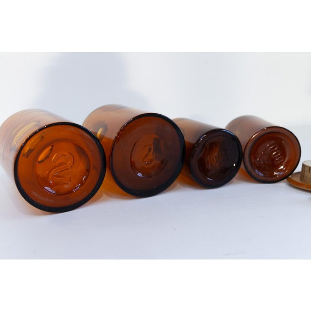 Danish Pharmacy Glass Bottles, 1890s, Set of 4 For Sale - Image 13 of 18