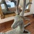 Metal Vintage Patinated Brass Recumbent Deer Statue For Sale - Image 7 of 9