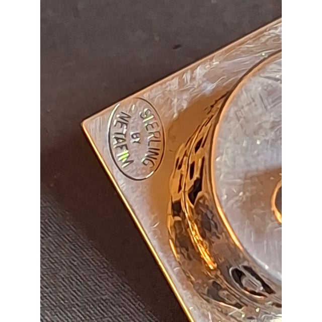 Silver Vintage Netafim Sterling Silver Dreidel Israel Filigree Pierced Sevivon 23g For Sale - Image 8 of 16