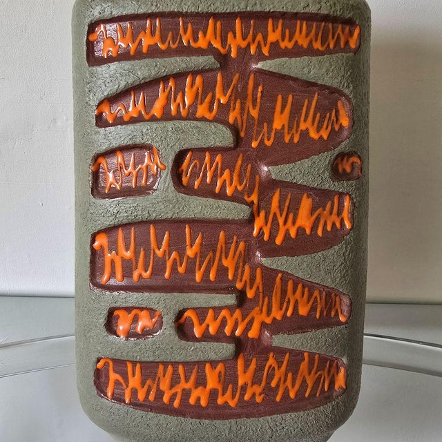 1960s Mid Century Modern Ceramic Vase, Es Keramic For Sale In Dallas - Image 6 of 12