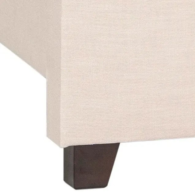 2020s Warren Bed in Light Beige in Queen For Sale - Image 5 of 6