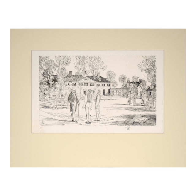 Bowling on the Green (From the Bicentennial Pageant of George Washington) by Childe Hassam For Sale