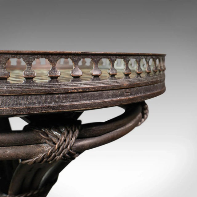 Metal 1960s Vintage English Brass Decorative Torchere For Sale - Image 7 of 13