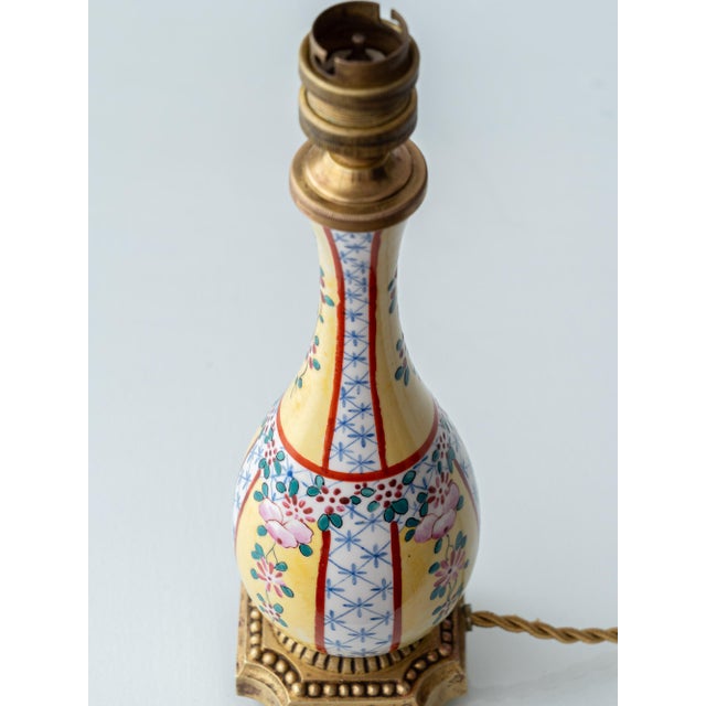 Chinoiserie Yellow Porcelain Lamp, Europe, 1900s For Sale - Image 9 of 15