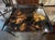 Black Vintage English Chinoiserie Lacquered Coffee Table For Sale - Image 8 of 8