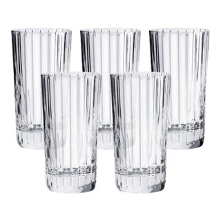 Late 20th Century Baccarat Harmonie Highball Tumblers, Set of 5 For Sale