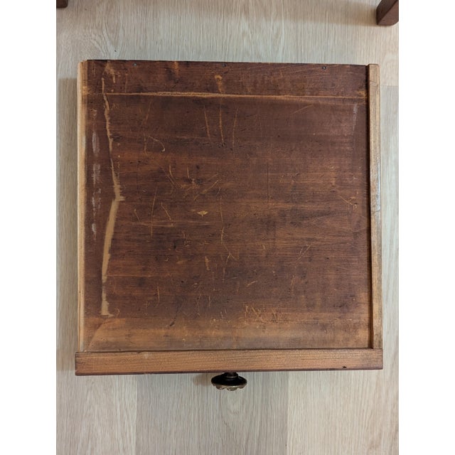Early 19th Century Southern Federal Cherry Side Table, North Carolina Piedmont For Sale - Image 9 of 12