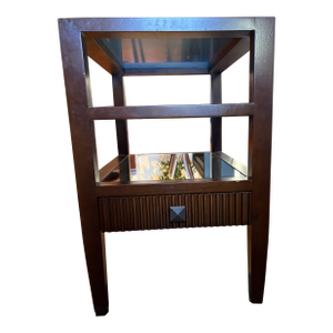 Noir Mirrored Side Table