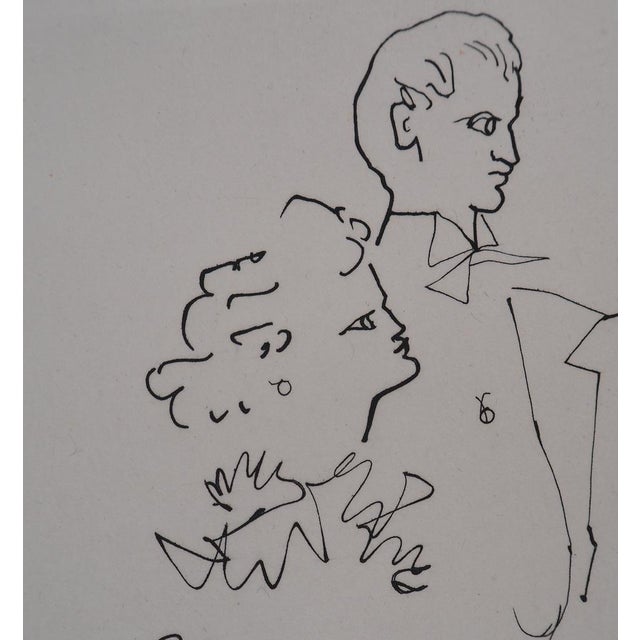 Jean COCTEAU (1889-1963) The Count of Orgel's Ball: The Count and his Wife, 1953 Original engraving (Leblanc workshop)...