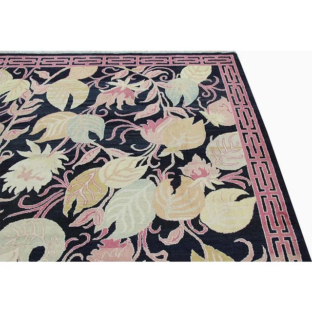 2010s Handwoven Persian Gabbeh Area Rug 6'9" X 7'2" For Sale - Image 5 of 10