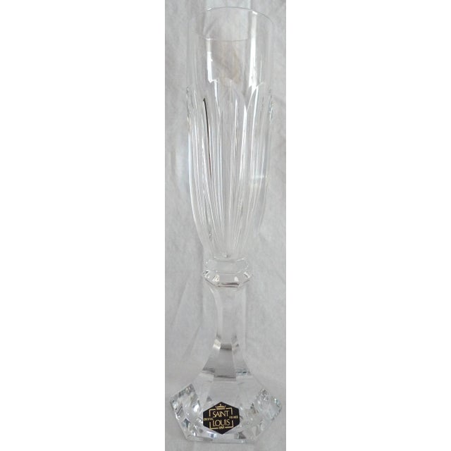 Glass 1980s Saint-Louis 'Chambord' Crystal Champagne Flute For Sale - Image 7 of 8