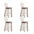 Textile Mary III Bar Chairs by Ottiu, Set of 4 For Sale - Image 7 of 7