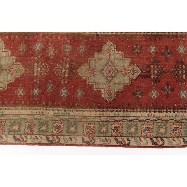Vintage Turkish Oushak Runner For Sale - Image 9 of 10