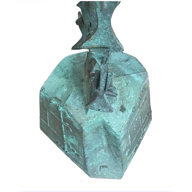 Paolo Soleri - Cosanti Brutalist Large Bronze Wind Bell With Cast Spine Linkage c.1960 - 1969 For Sale - Image 12 of 16