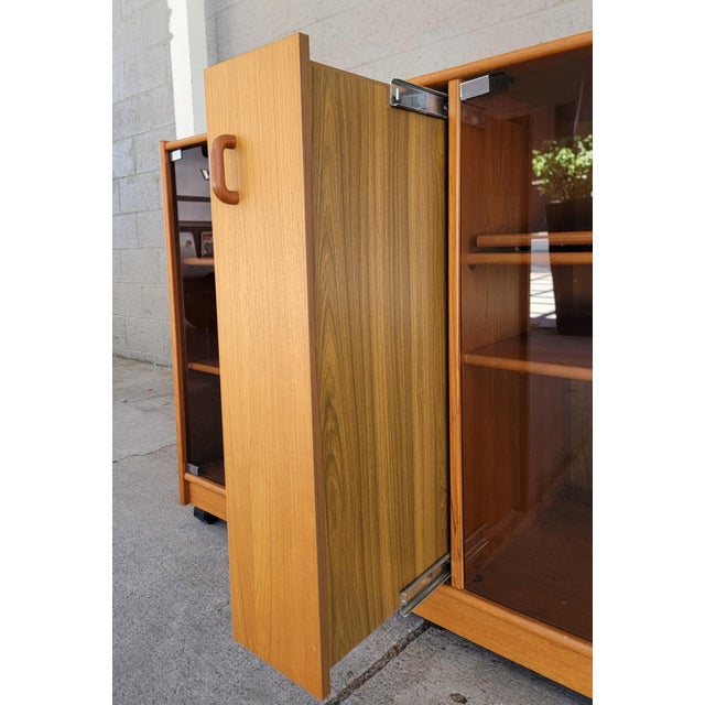 Stereo Cabinet / Credenza Teak Danish Modern For Sale - Image 10 of 15