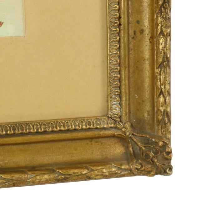 José Wolff, Landscape, Watercolor, 1924, Framed For Sale - Image 6 of 17