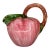 Vintage Italian Majolica Pink Apple Juice Water Pitcher For Sale