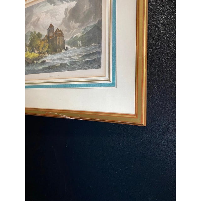 Chartreuse Albert Emil Kirchner, Le chateau de Chillon, Suisse, 1800s, Engraving For Sale - Image 8 of 10