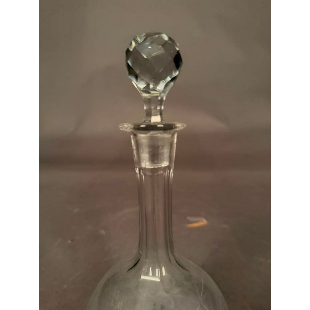 Early 20th Century 1920s English Cut Glass Decanter With Stopper For Sale - Image 5 of 8