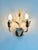 Italian Gilt and White Tole Two-Light Wall Sconces Masca, 1970s, Set of 2 For Sale - Image 13 of 17