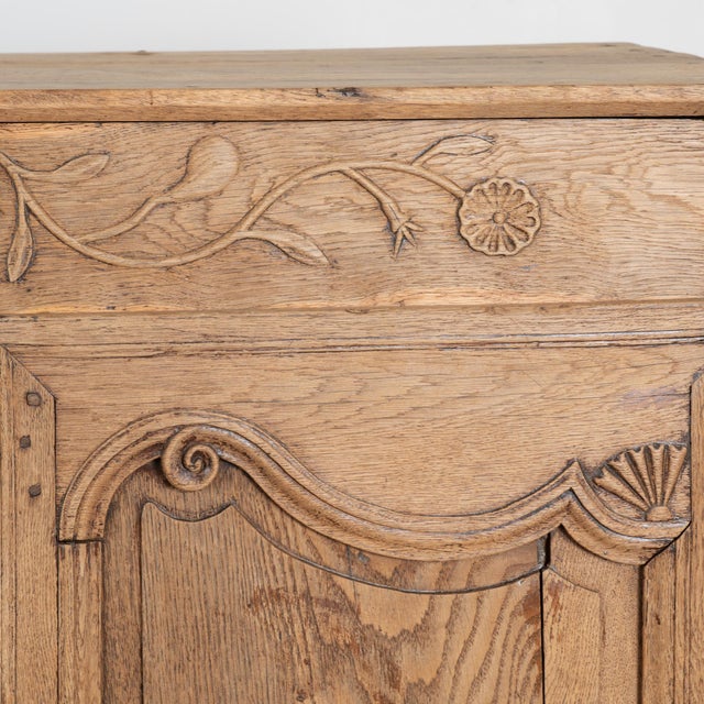 Early 19th Century Tall French Bleached Oak Sideboard Buffet For Sale - Image 11 of 16