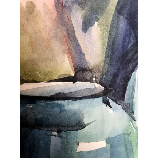 1990s Watercolor Painting Breakfast Unknown Artist | Chairish