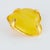 Yellow Edouard Rambaud Paris Citrus Yellow Acrylic Gilded Heart Clip-on Earrings For Sale - Image 8 of 9
