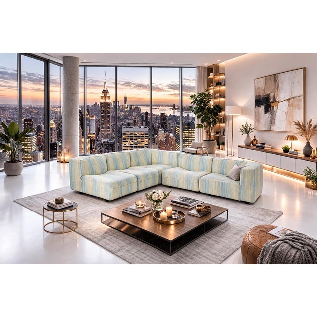 Novemila 9000 Mod. Modular Sofa by Tito Agnoli for Arflex, 1969, Set of 5 For Sale - Image 12 of 16